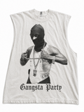 Graphic Cut Off T Shirt " Gangsta Party"