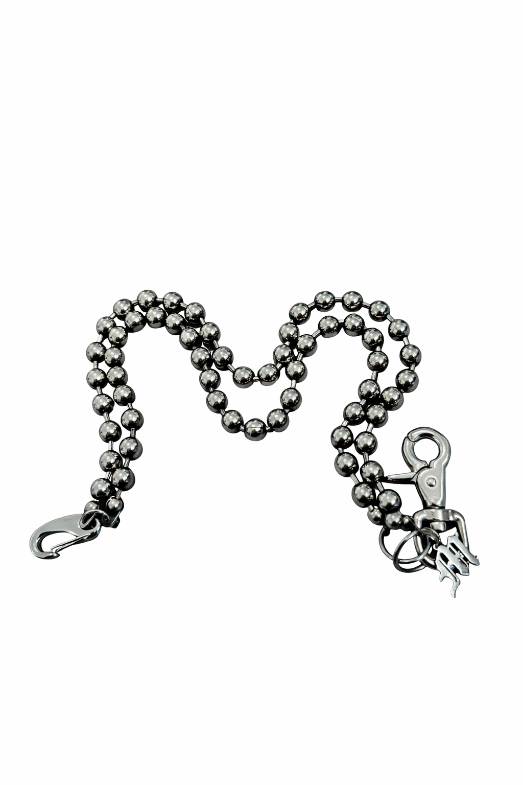 Beaded Wallet chain - Stainless Steal