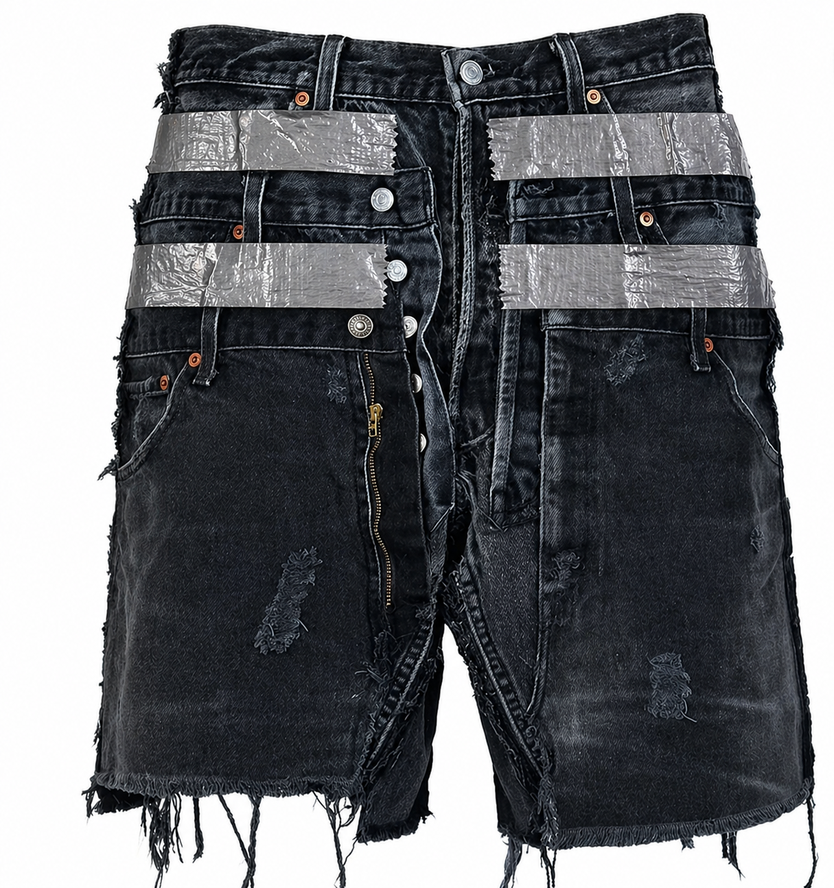 Vintage Reworked Denim 100 MPH shorts