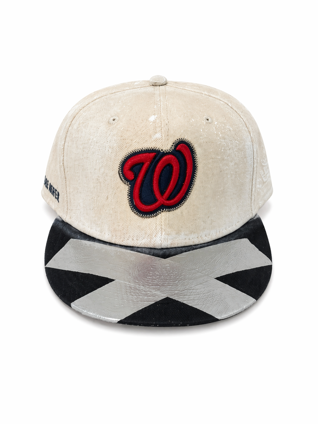 100 MPH Paint Distressed Nationals Fitted